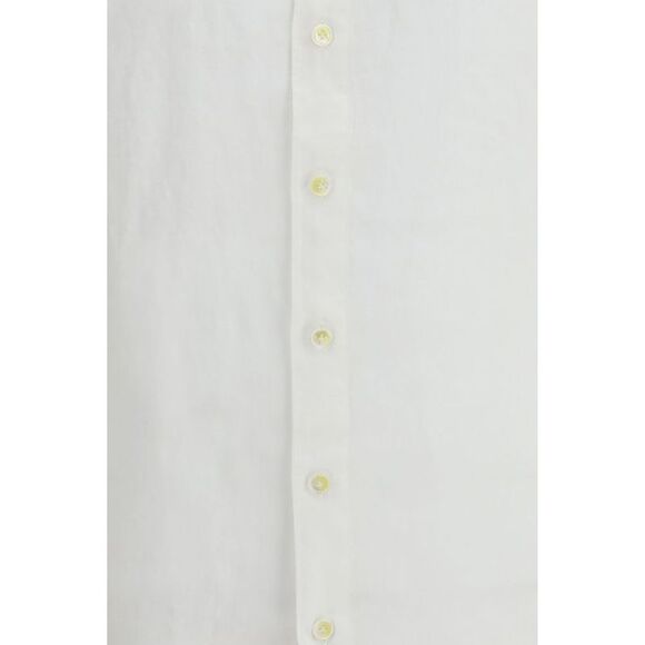 Finamore White Linen Dress Men's Shirt